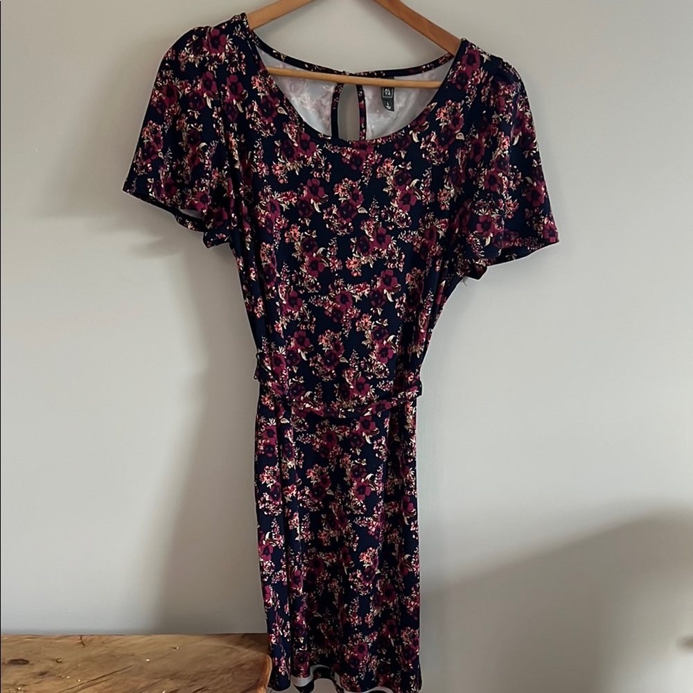 Alya Pink Wrap Tie Front Sundress